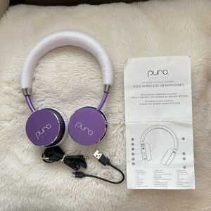 Puro BT2000 Studio Grade Purple White Kids Wireless Headphones